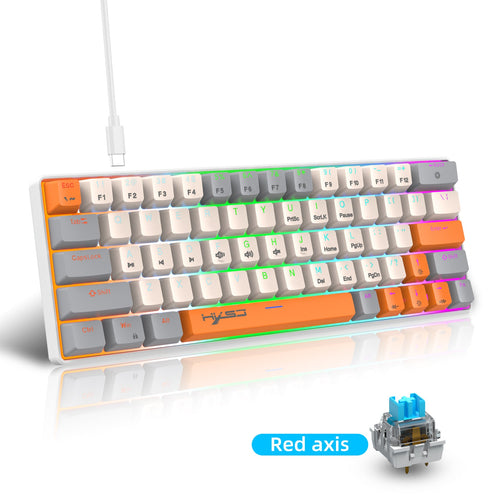 63-Key 60% RGB Mechanical Gaming Keyboard