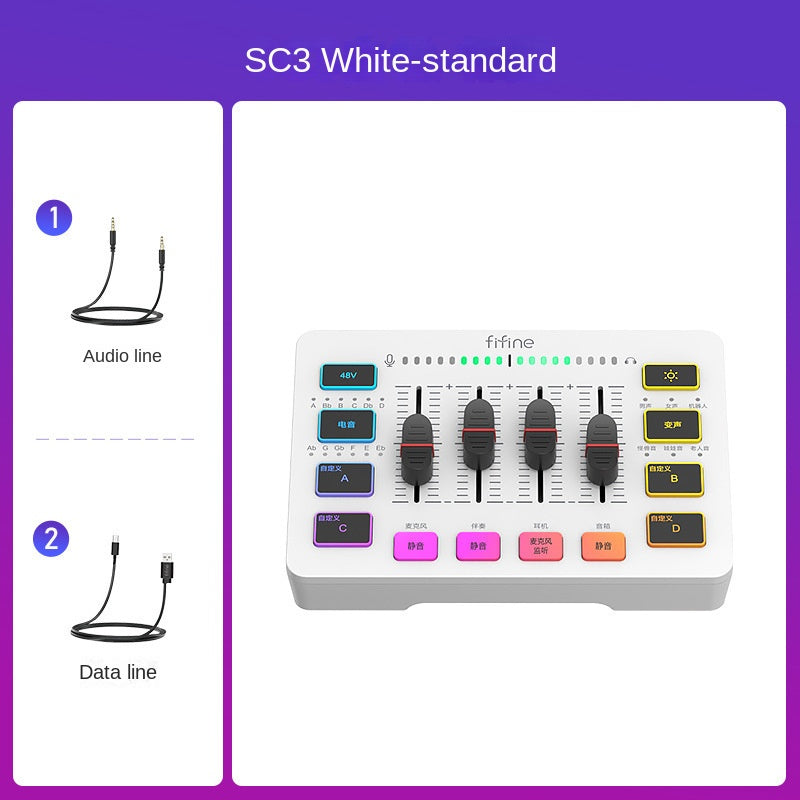 Fifine SC3 Streaming Sound Card