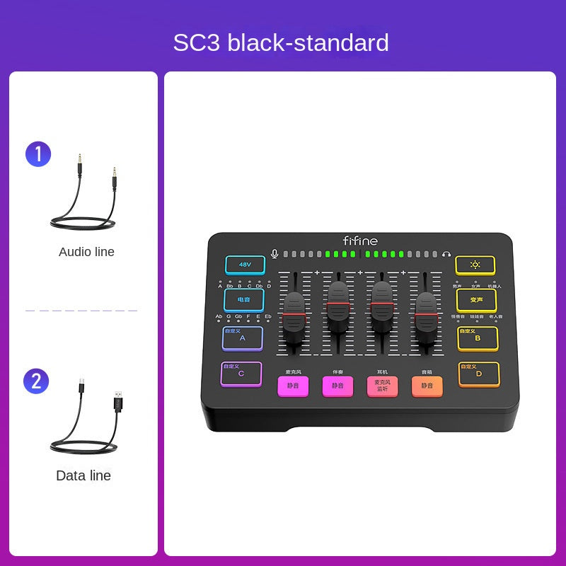 Fifine SC3 Streaming Sound Card