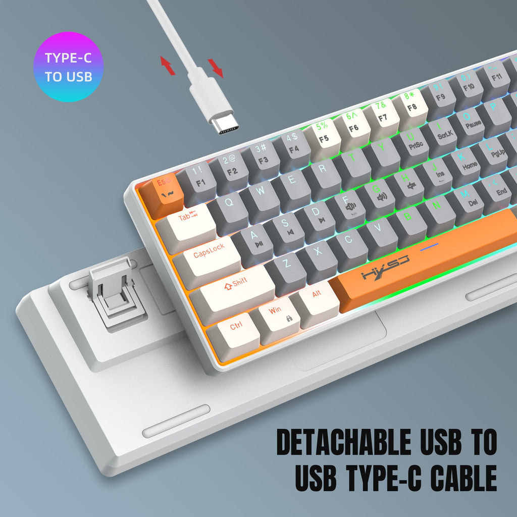 63-Key 60% RGB Mechanical Gaming Keyboard