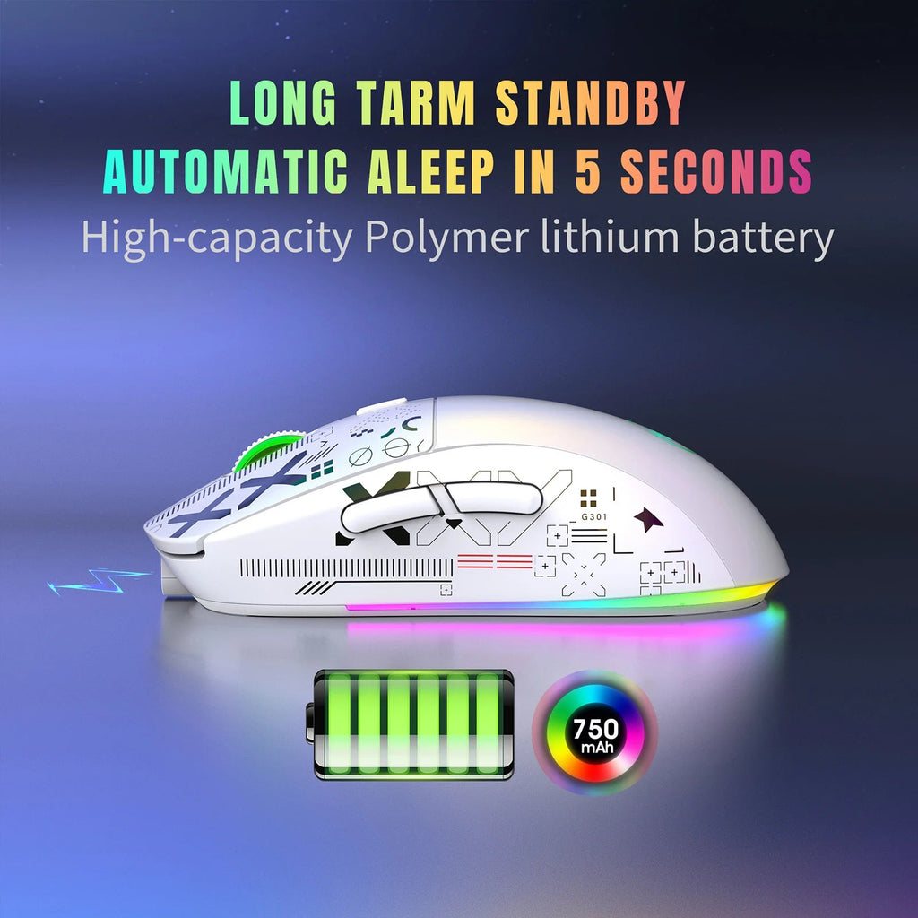 hxsj T90 Wireless RGB Gaming Mouse