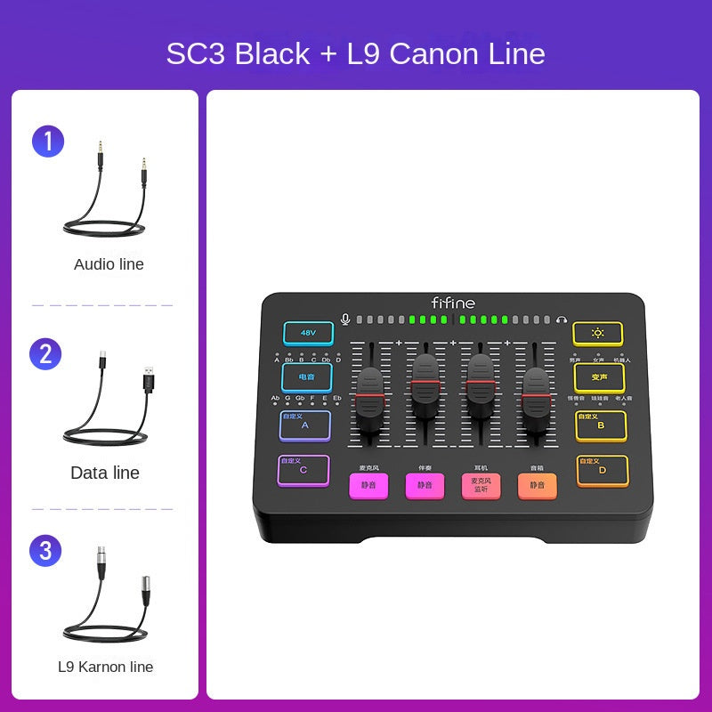 Fifine SC3 Streaming Sound Card