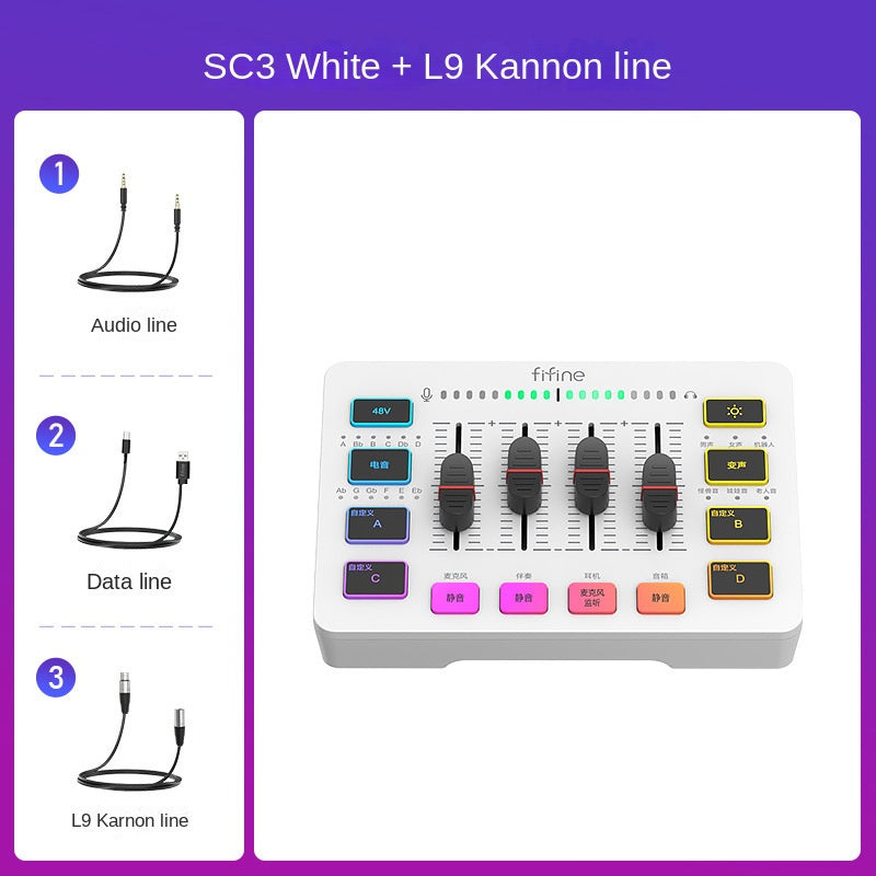 Fifine SC3 Streaming Sound Card
