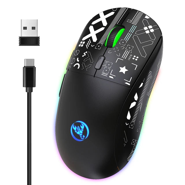 hxsj T90 Wireless RGB Gaming Mouse