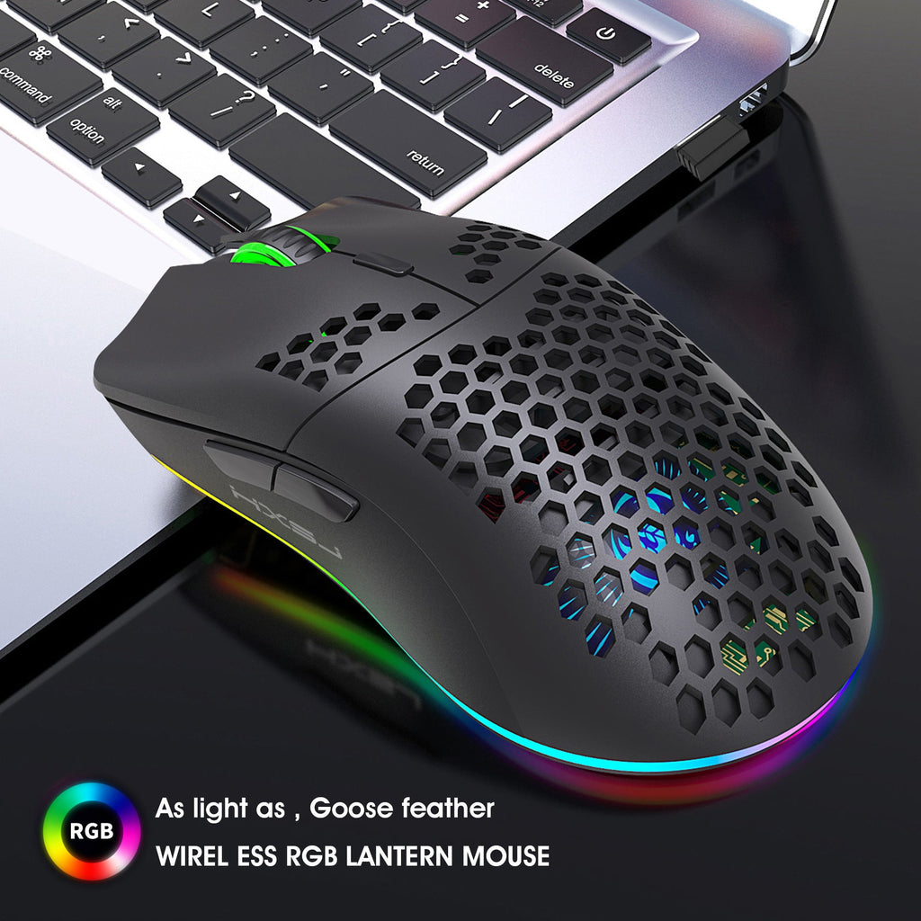 Hollow-Shell Wireless RGB Gaming Mouse