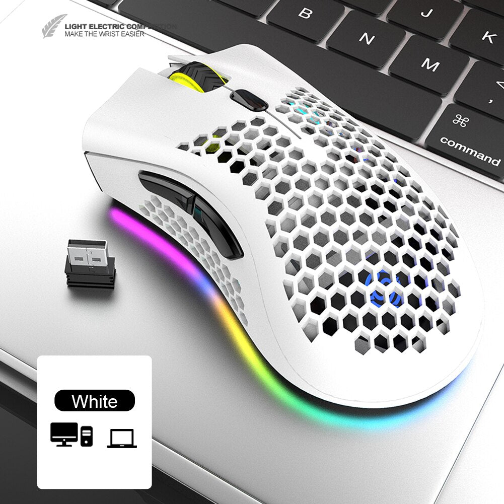 Honeycomb Lightweight Wireless RGB Gaming Mouse