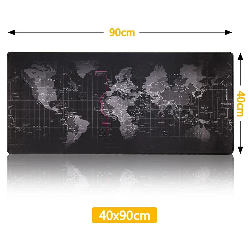 World Map Gaming Desk Mat (RGB and Non-RGB)