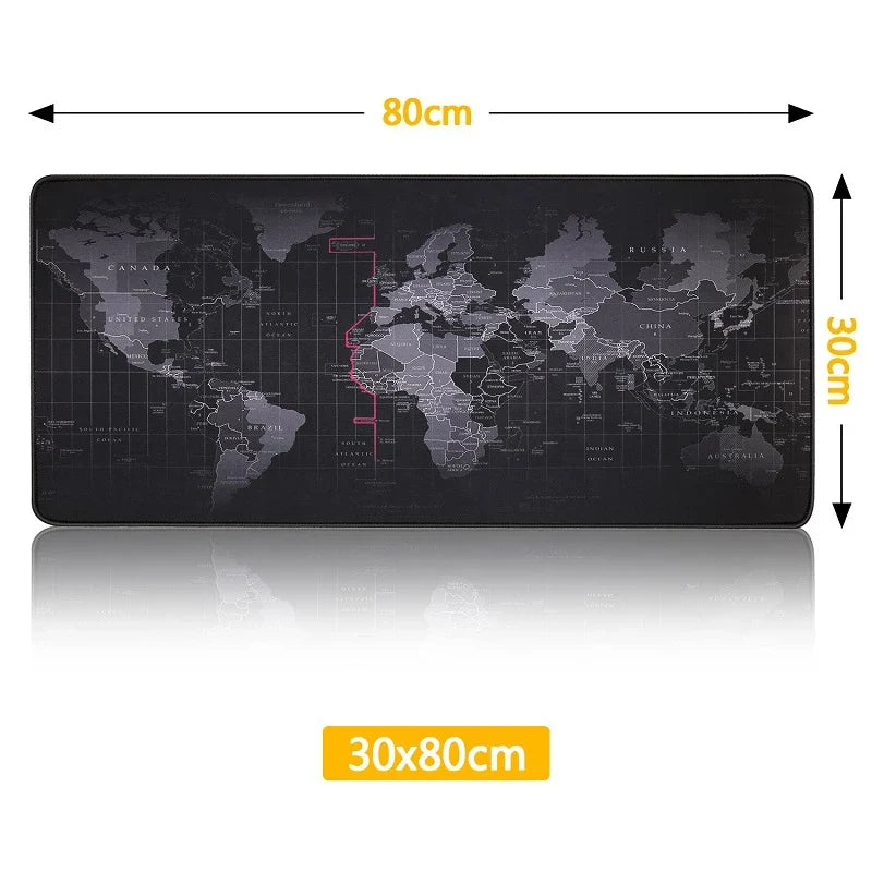 World Map Gaming Desk Mat (RGB and Non-RGB)