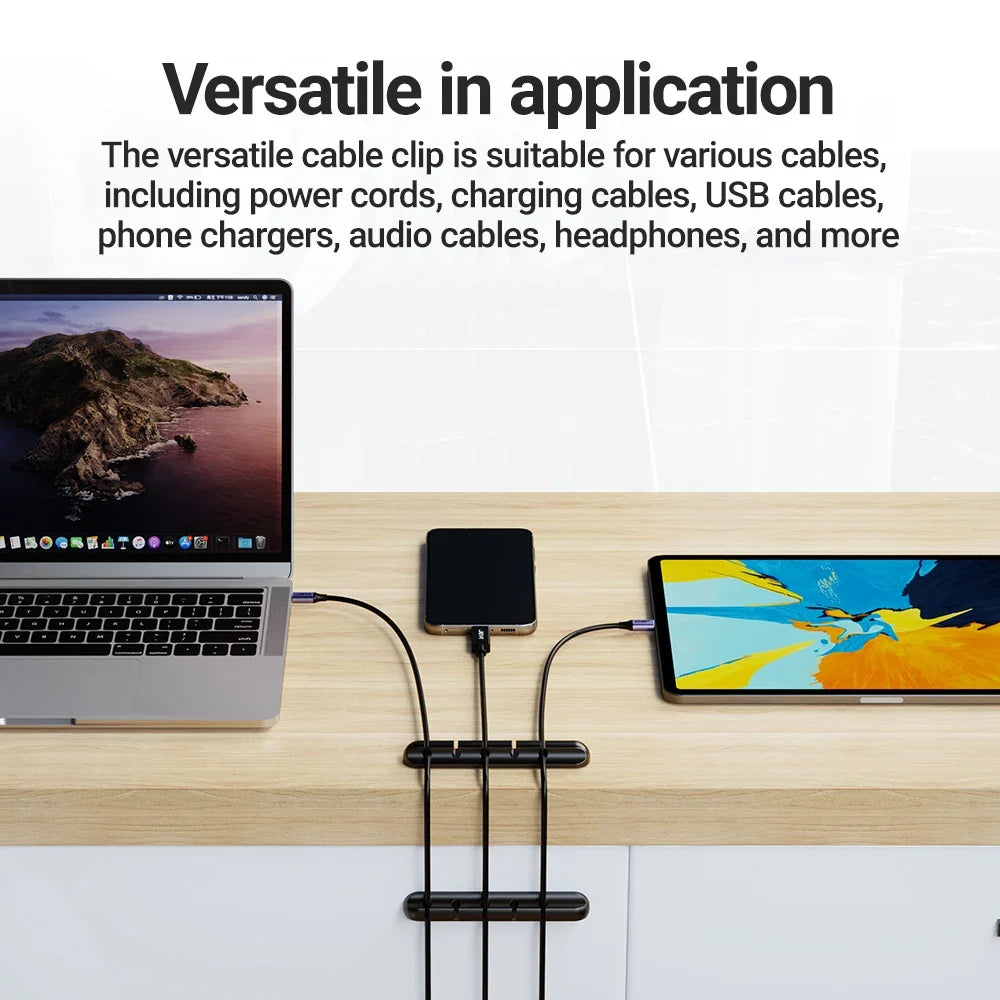 Adhesive Desk Cable Clips