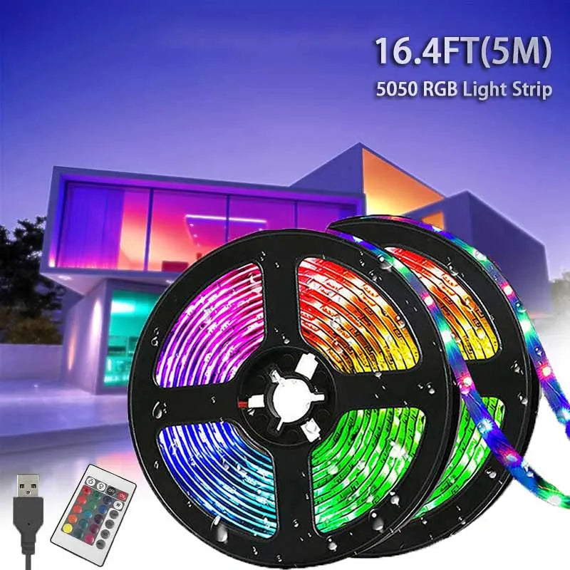 5M USB RGB LED Light Strip with Remote