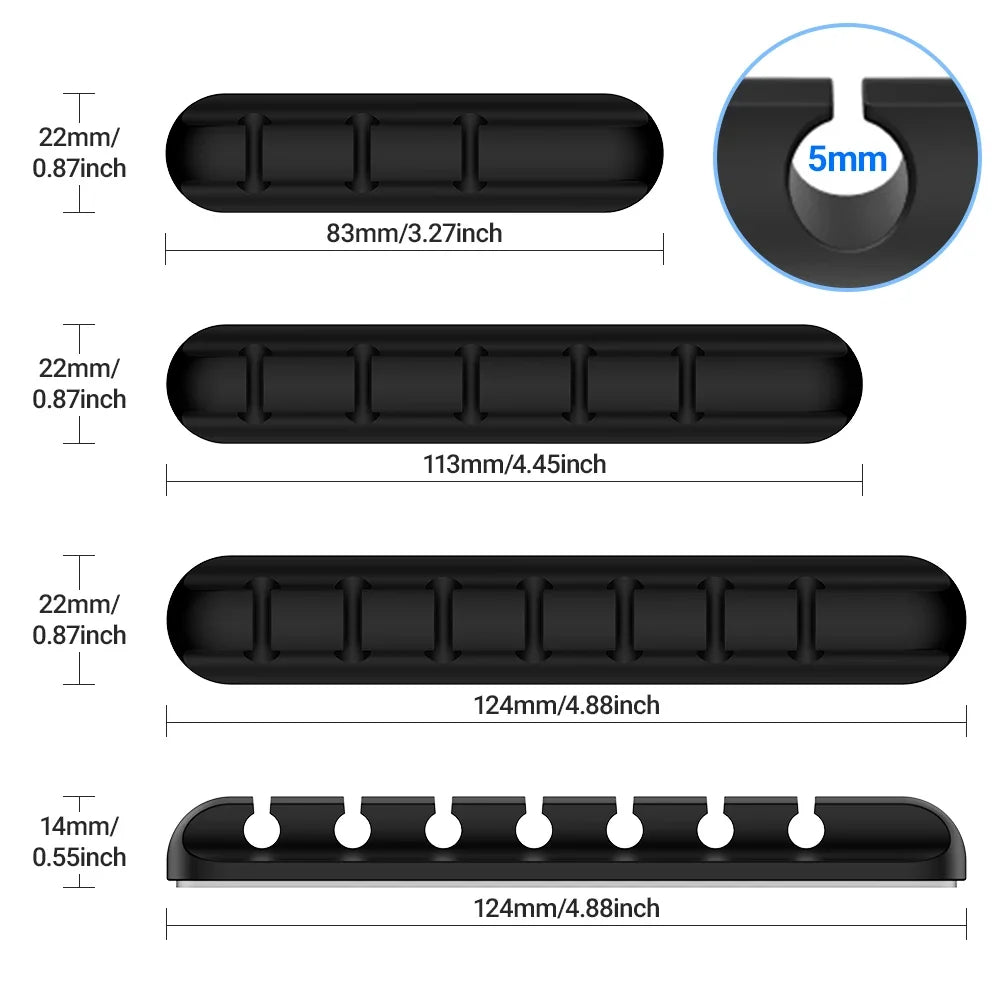 Adhesive Desk Cable Clips