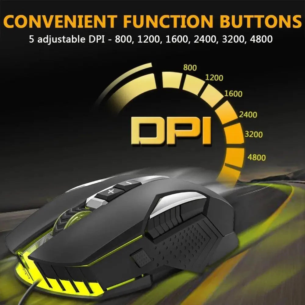 Ergonomic Wired RGB Gaming Mouse