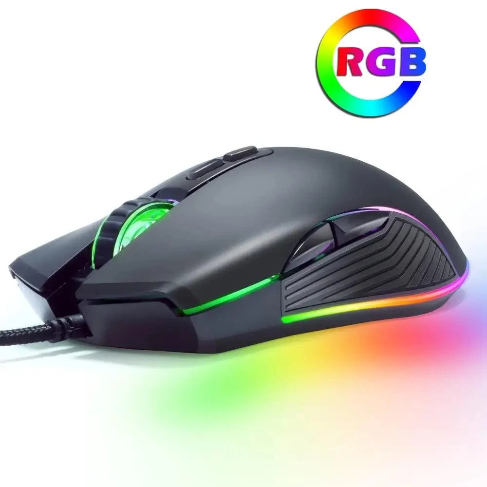 Ergonomic Wired RGB Gaming Mouse